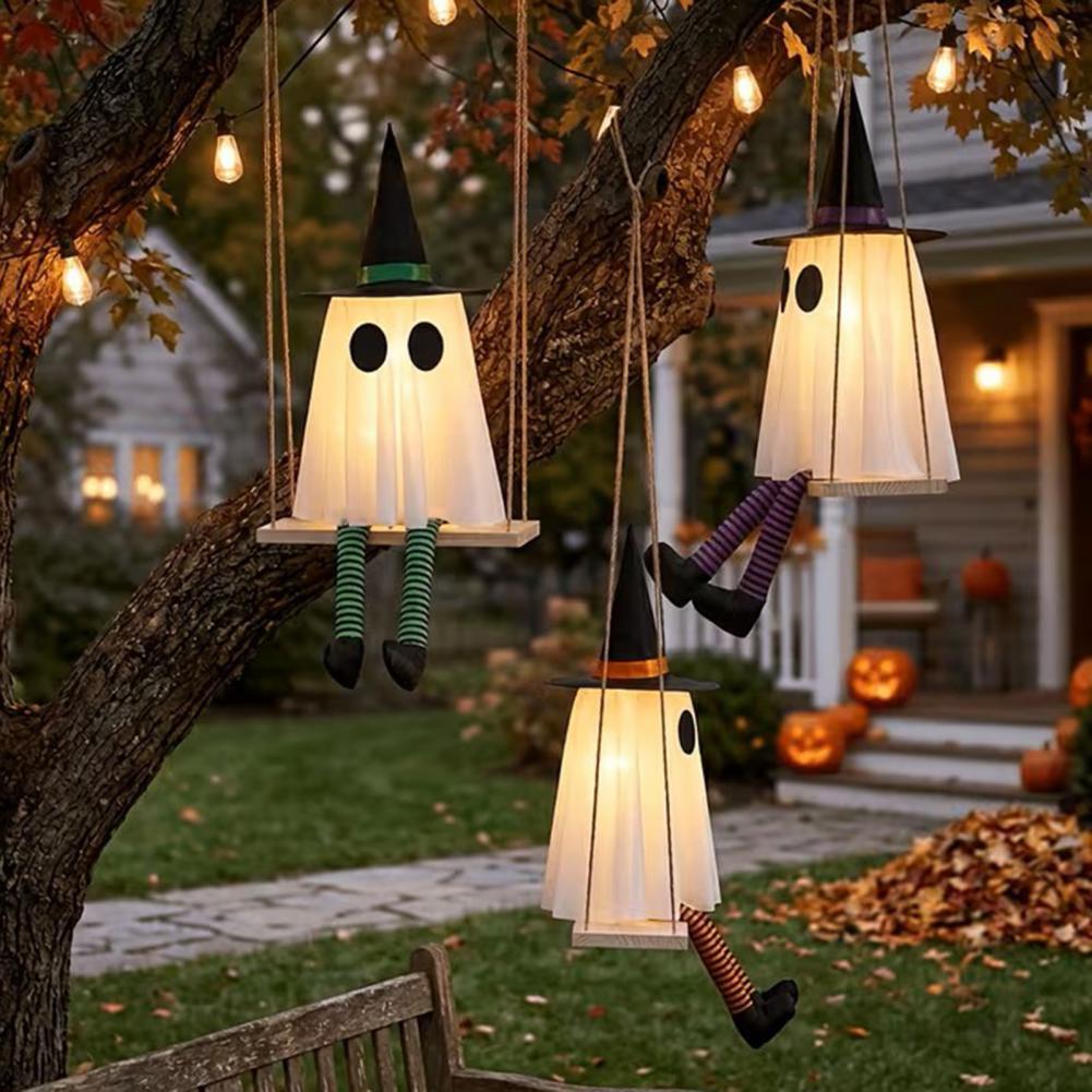 Outdoor Lighting Ideas For Party - ชุดไฟตกแต่งฮาโลวีน LED ส่องแสงน่ากลัว สำหรับตกแต่งสวนกลางแจ้งและงานปาร์ตี้ในร่ม