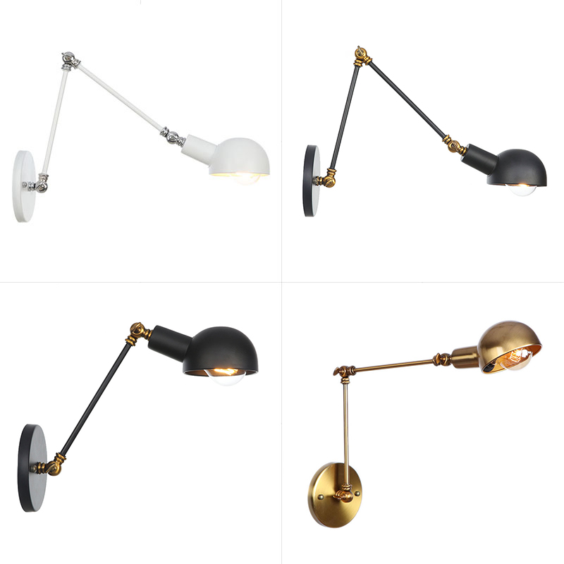 Outdoor Lighting Up And Down - อุตสาหกรรมปรับ Swing ARM โคมไฟอ่านหนังสือข้างเตียง VINTAGE Wandlamp