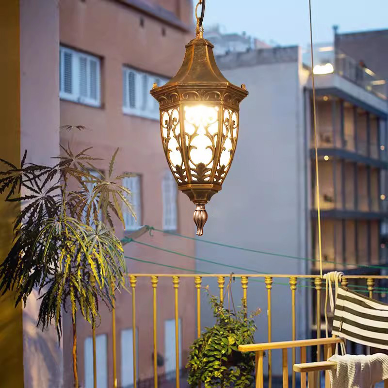 Outdoor Lighting Pendant - ทางเดินในร่มสไตล์ยุโรปกันน้ํากลางแจ้ง, ทางเดินลาน, ศาลา, ไฟจี้สวน