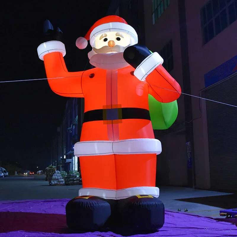 Xmas Outdoor Lighting Decorations - ไฟ LED ยักษ์ Iatable ตกแต่งคริสต์มาสกลางแจ้งขนาดใหญ่ Blow