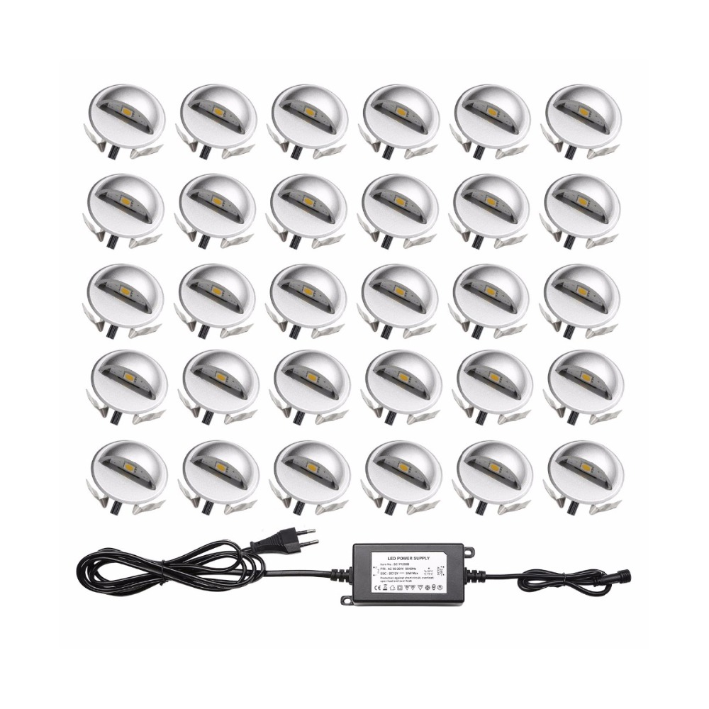 Deck Step Light - ไฟ LED สำหรับขั้นบันไดกลางแจ้ง กันน้ำ สำหรับระเบียง พื้นระเบียง