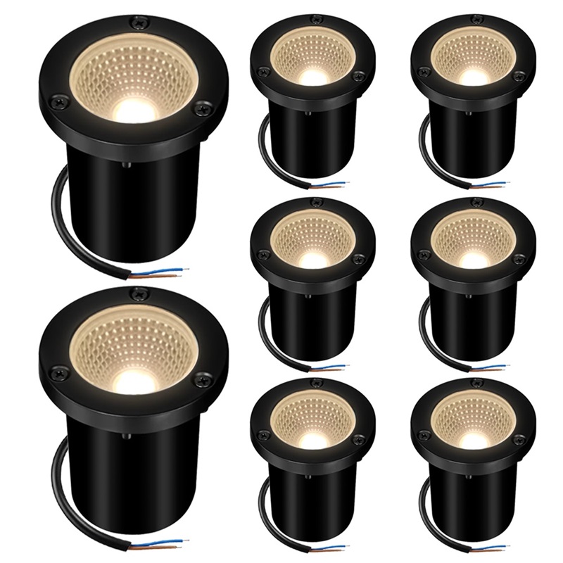 Deck Step Light - โคมไฟใต้ดินแอลอีดีกลางแจ้ง10W IP65กันน้ำสปอตไลท์ทางเดินในสวนขั้นบันไดสปอตไลท์แสงภูมิทัศน์สีขาวอบอุ่น