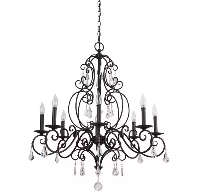 Outdoor Lighting Pendant - โคมไฟเพดาน Zeal Lighting ดีไซน์หรูหรา สไตล์เรโทร สีดำ