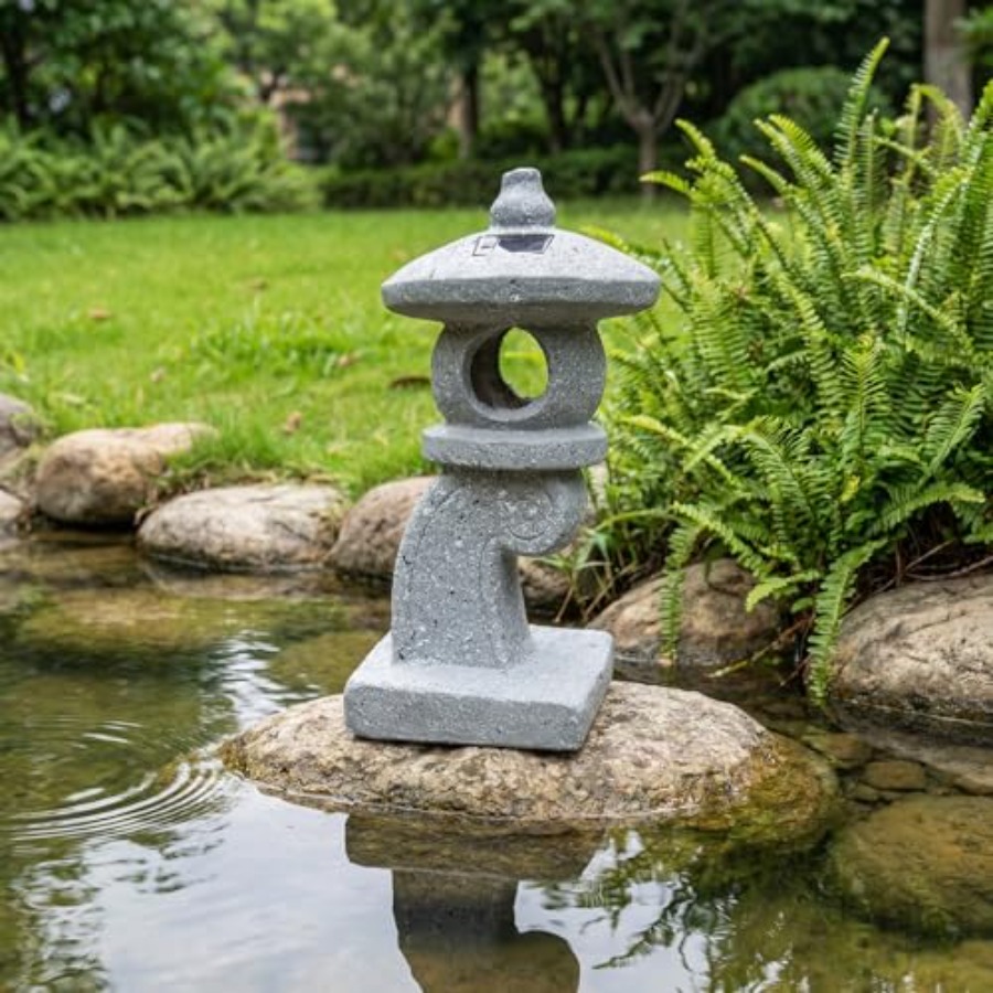โคมไฟพลังงานแสงอาทิตย์รูปเจดีย - Outdoor Zen Lighting บทวิจารณ์และราคา