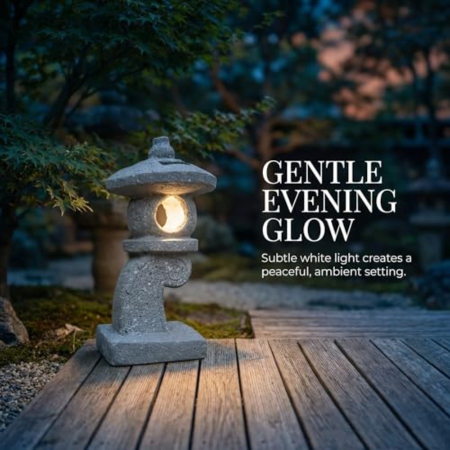 โคมไฟพลังงานแสงอาทิตย์รูปเจดีย - Outdoor Zen Lighting บทวิจารณ์และราคา