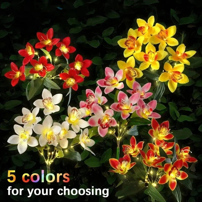 ไฟ LED รูปดอกกล้วยไม้ประดับตกแ - Outdoor Lighting Ideas For Party บทวิจารณ์และราคา