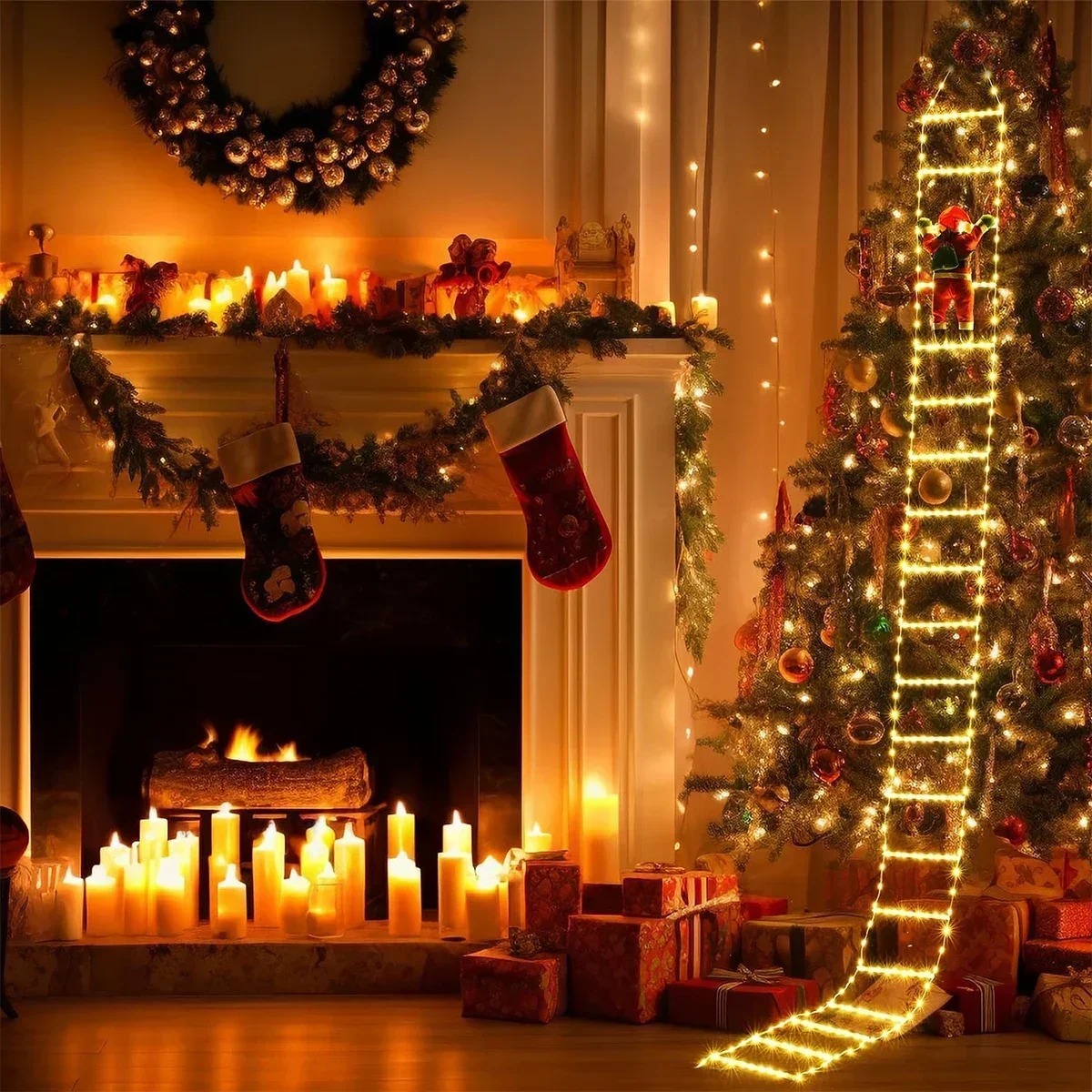 ไฟ LED บันไดสำหรับสายตกแต่งคริ - Xmas Outdoor Lighting Decorations บทวิจารณ์และราคา