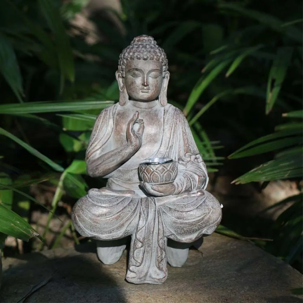 โคมไฟพระพุทธรูปพลังงานแสงอาทิต - Outdoor Zen Lighting บทวิจารณ์และราคา
