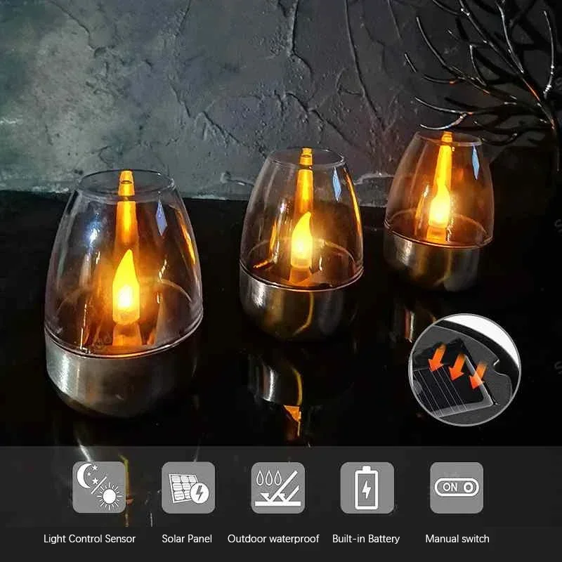 LED พลังงานแสงอาทิตย์เทียนแสง  - Outdoor Lighting Ideas For Party บทวิจารณ์และราคา