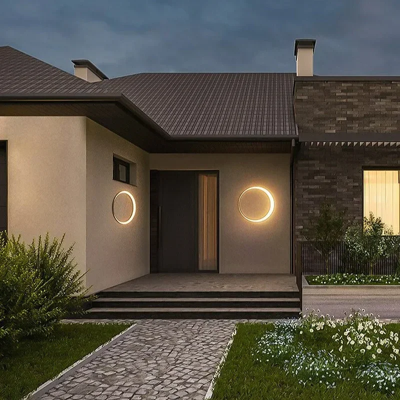 โมเดิร์นกลางแจ้งกันน้ํา Moon W - Outdoor Lighting Up And Down บทวิจารณ์และราคา