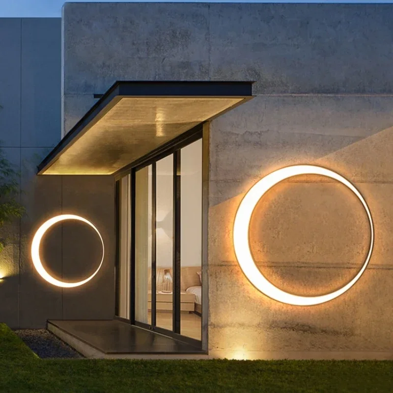 โมเดิร์นกลางแจ้งกันน้ํา Moon W - Outdoor Lighting Up And Down บทวิจารณ์และราคา