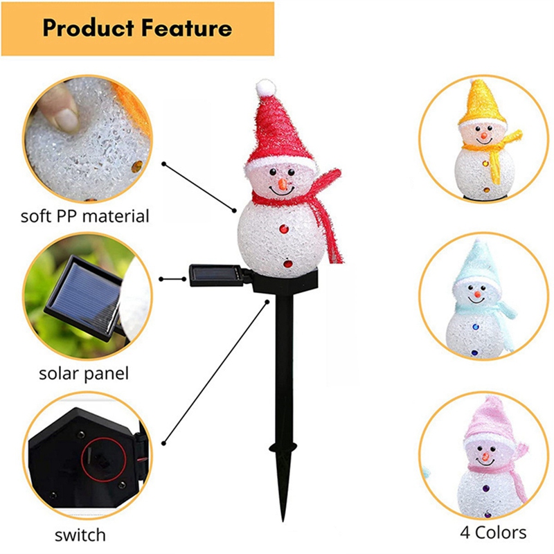LED Snowman ไฟสวนพลังงานแสงอาท - Xmas Outdoor Lighting Decorations บทวิจารณ์และราคา