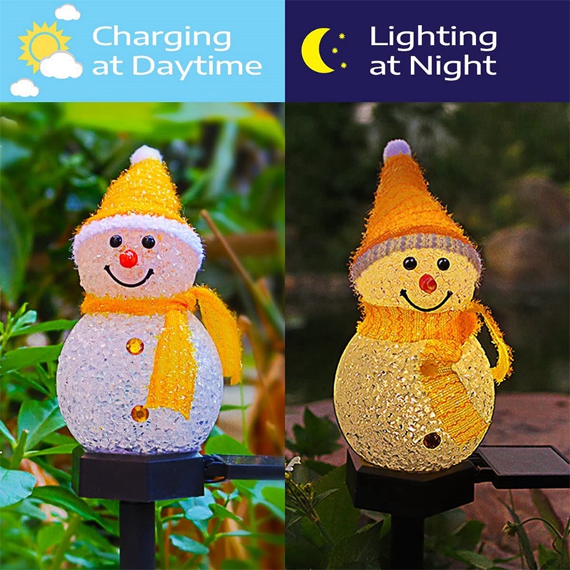 LED Snowman ไฟสวนพลังงานแสงอาท - Xmas Outdoor Lighting Decorations บทวิจารณ์และราคา