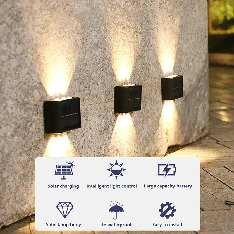 โคมไฟติดผนังพลังงานแสงอาทิตย์  - Outdoor Lighting Up And Down บทวิจารณ์และราคา