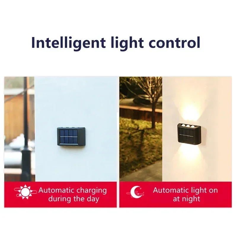 โคมไฟติดผนังพลังงานแสงอาทิตย์  - Outdoor Lighting Up And Down บทวิจารณ์และราคา
