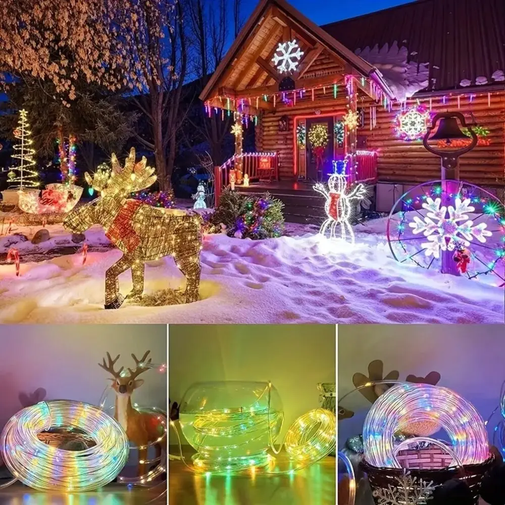 กลางแจ้งพลังงานแสงอาทิตย์หลอดเ - Xmas Outdoor Lighting Decorations บทวิจารณ์และราคา