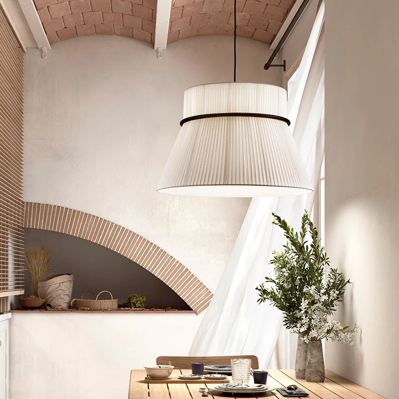 Wabi-sabi สไตล์จี้ไฟผ้าโมเดิร์ - Outdoor Lighting Pendant บทวิจารณ์และราคา