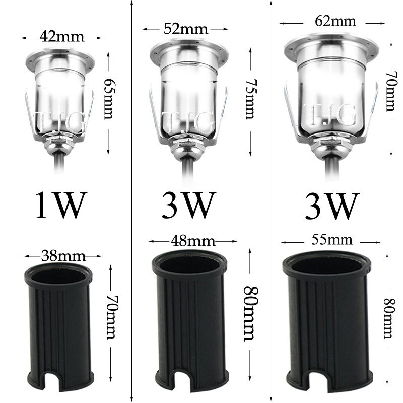 IP68 DC12V 220V 3W กลางแจ้งสํา - Deck Step Light บทวิจารณ์และราคา