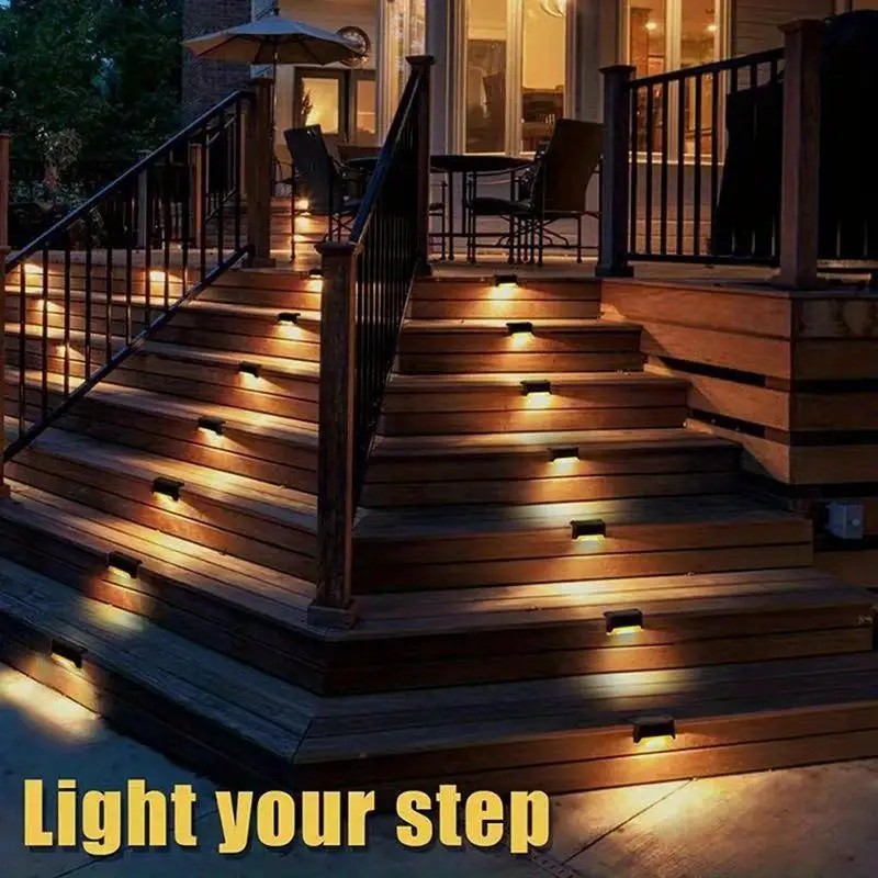 ไฟส่องพื้นกลางแจ้งพลังงานแสงอา - Deck Step Light บทวิจารณ์และราคา
