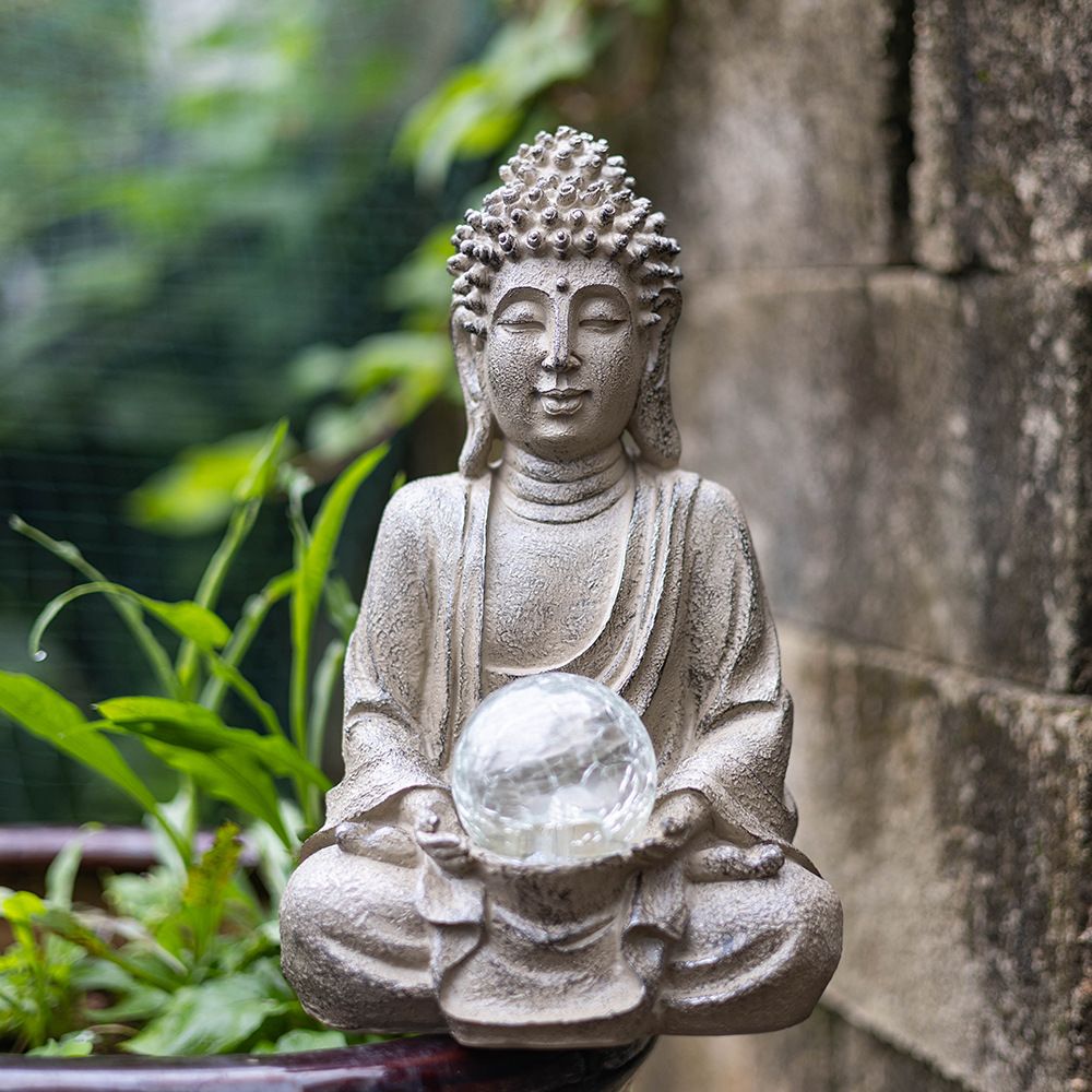 ไวเลด 27.5 ซม. รูปปั้นพระพุทธร - Outdoor Zen Lighting บทวิจารณ์และราคา