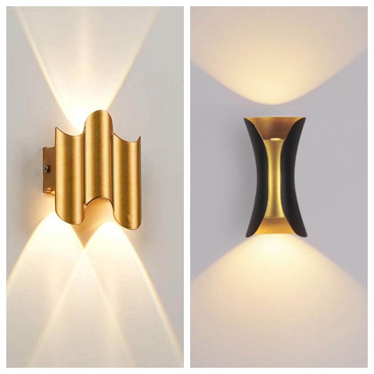 อลูมิเนียม Golden Body LED โคม - Outdoor Lighting Up And Down บทวิจารณ์และราคา