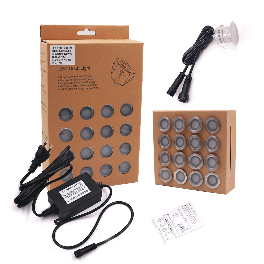 DC12V RGB LED Deck Light IP67ก - Deck Step Light บทวิจารณ์และราคา