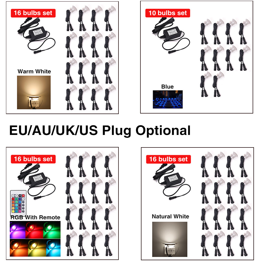 DC12V RGB LED Deck Light IP67ก - Deck Step Light บทวิจารณ์และราคา