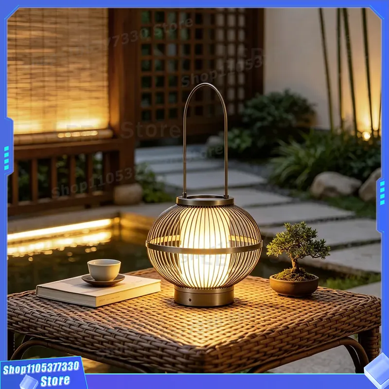 โคมไฟสนามหญ้ากันน้ำแบบพกพาสำหร - Outdoor Zen Lighting บทวิจารณ์และราคา