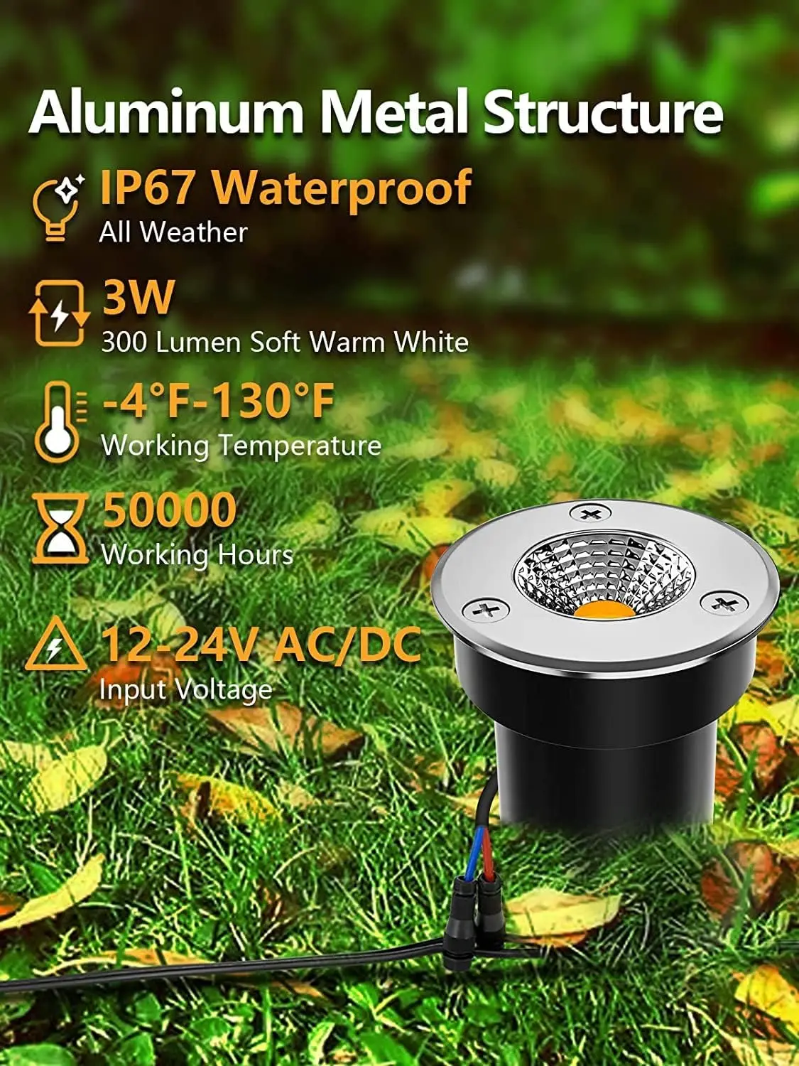 ไฟส่องสว่างภูมิทัศน์แรงดันต่ำ  - Deck Step Light บทวิจารณ์และราคา