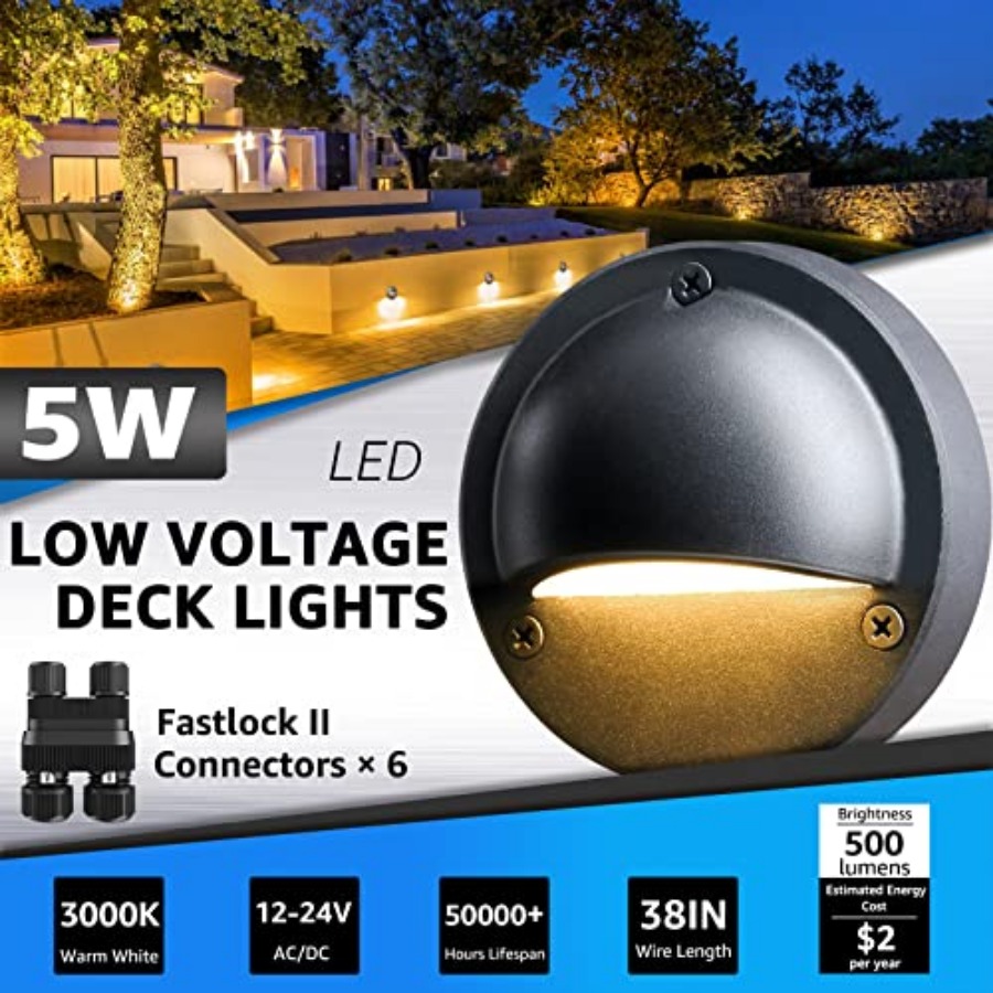ไฟ LED 5W แรงดันต่ำสำหรับติดตั - Deck Step Light บทวิจารณ์และราคา