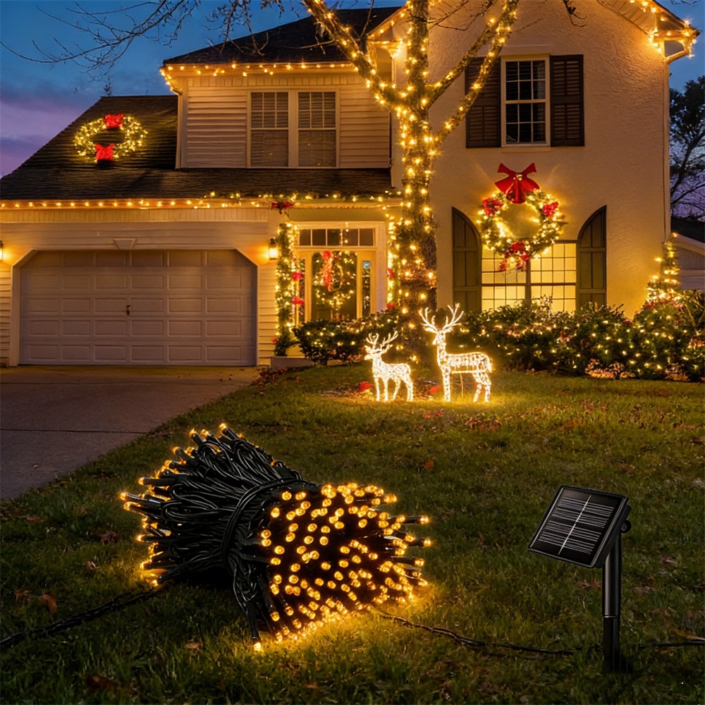 ไฟประดับโซลาร์เซลล์สำหรับตกแต่ - Xmas Outdoor Lighting Decorations บทวิจารณ์และราคา
