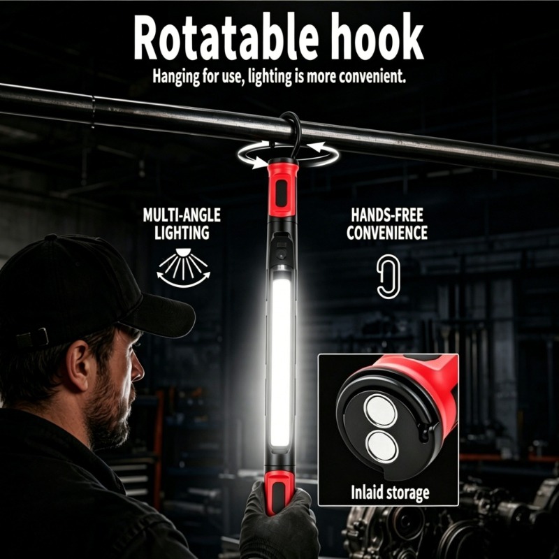 ไฟทำงานแม่เหล็กแบบ COB แบบชาร์ - Outdoor Lighting Hooks บทวิจารณ์และราคา