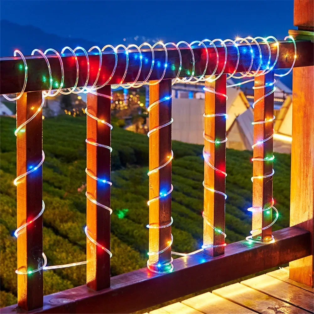 กลางแจ้งพลังงานแสงอาทิตย์เชือก - Xmas Outdoor Lighting Decorations บทวิจารณ์และราคา