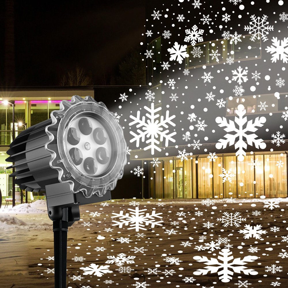 คริสต์มาสเกล็ดหิมะโปรเจคเตอร์ฮ - Xmas Outdoor Lighting Decorations บทวิจารณ์และราคา
