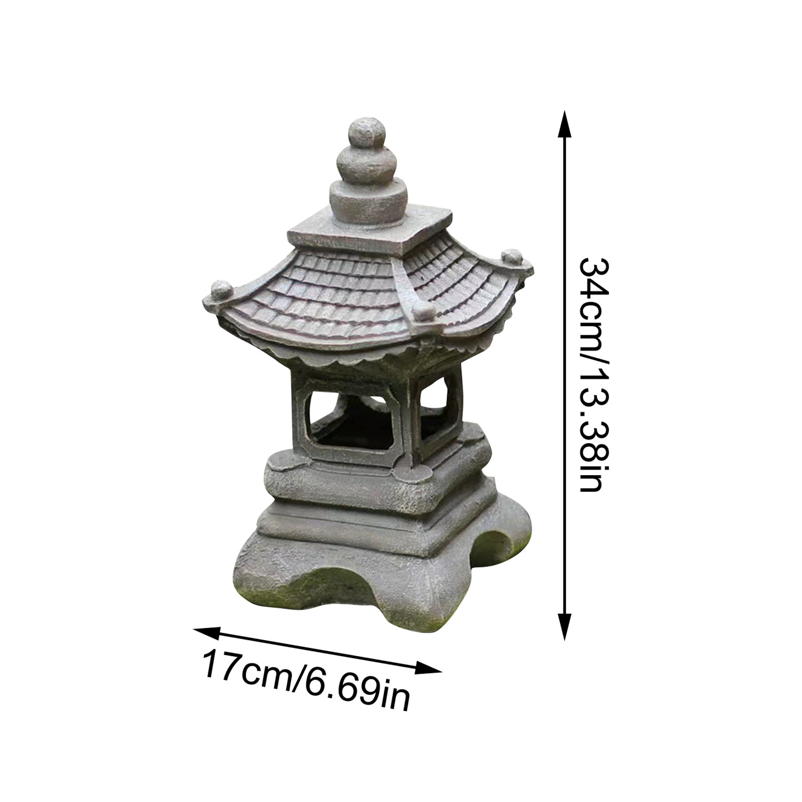 รูปปั้นเจดีย์กลางแจ้งพลังงานแส - Outdoor Zen Lighting บทวิจารณ์และราคา