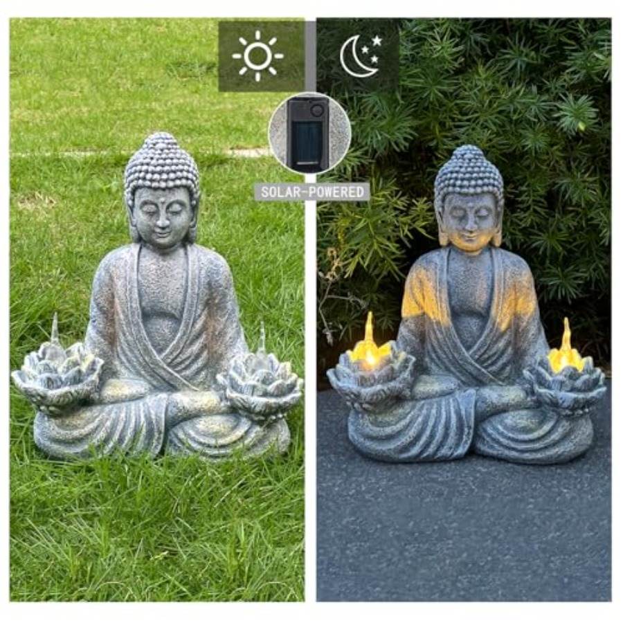 พระพุทธรูปสำหรับตกแต่งบ้านและน - Outdoor Zen Lighting บทวิจารณ์และราคา