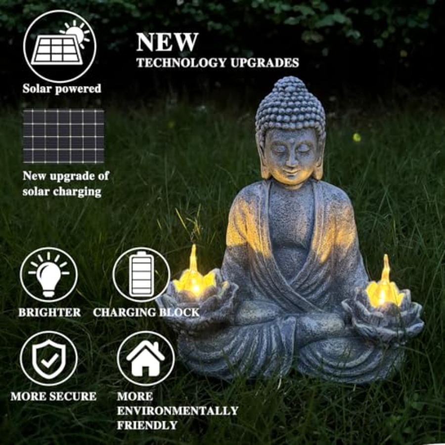 พระพุทธรูปสำหรับตกแต่งบ้านและน - Outdoor Zen Lighting บทวิจารณ์และราคา