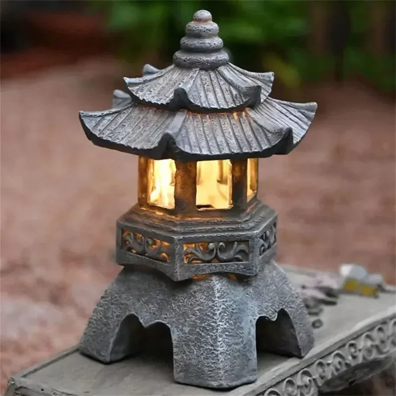 โคมไฟเจดีย์ญี่ปุ่นพลังงานแสงอา - Outdoor Zen Lighting บทวิจารณ์และราคา