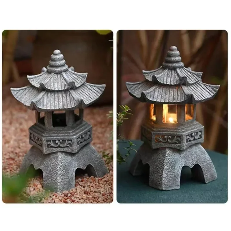 โคมไฟเจดีย์ญี่ปุ่นพลังงานแสงอา - Outdoor Zen Lighting บทวิจารณ์และราคา