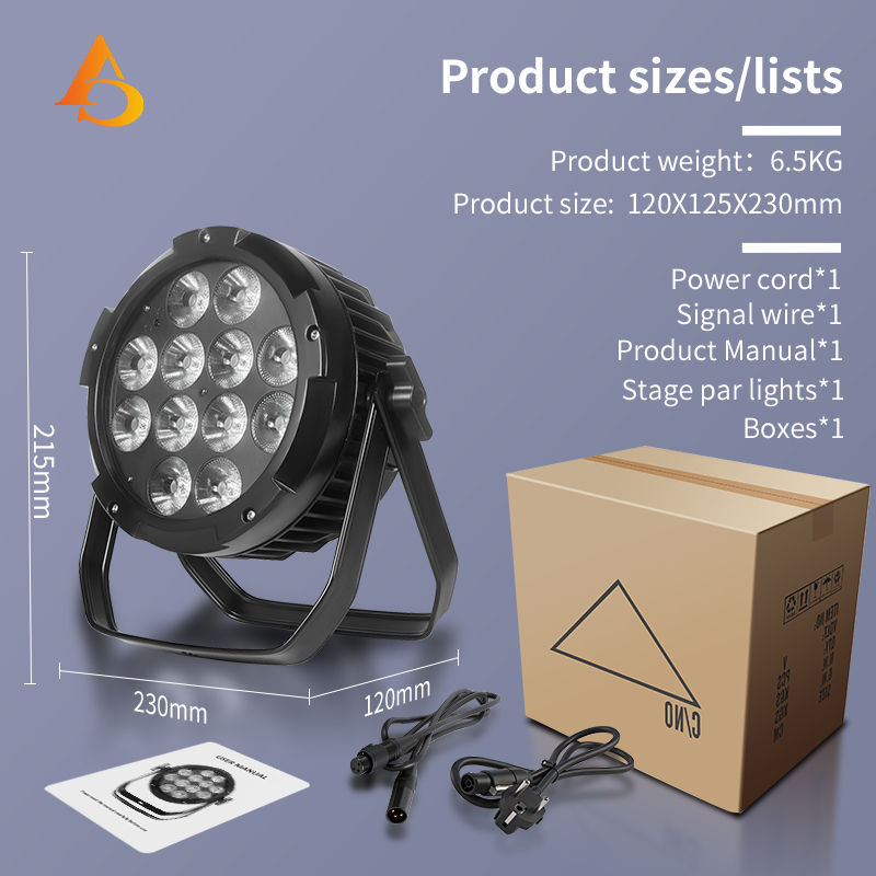IP65 กันน้ํา 12X18W 6in1 แบตเต - Outdoor Lighting Ideas For Party บทวิจารณ์และราคา