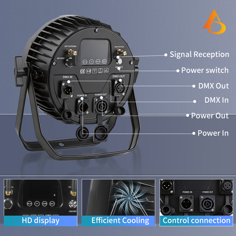 IP65 กันน้ํา 12X18W 6in1 แบตเต - Outdoor Lighting Ideas For Party บทวิจารณ์และราคา