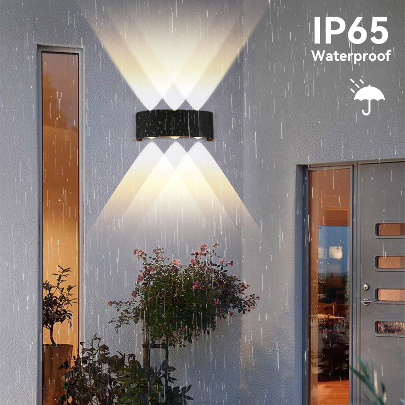 โมเดิร์นโคมไฟ Cube โคมไฟติดผนั - Outdoor Lighting Up And Down บทวิจารณ์และราคา