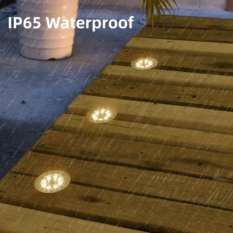 4ชิ้นไฟไฟติดสวนพลังงานแสงอาทิต - Deck Step Light บทวิจารณ์และราคา