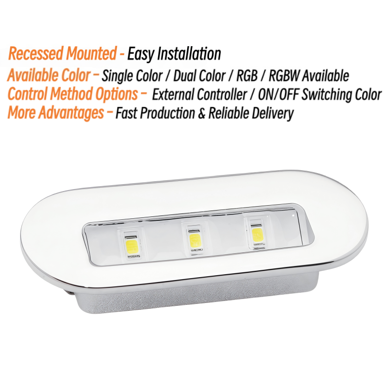 ไฟ LED 3W สำหรับส่องสว่าง 12V  - Deck Step Light บทวิจารณ์และราคา