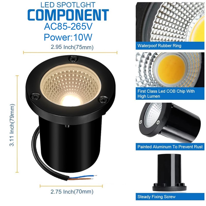 โคมไฟใต้ดินแอลอีดีกลางแจ้ง10W  - Deck Step Light บทวิจารณ์และราคา