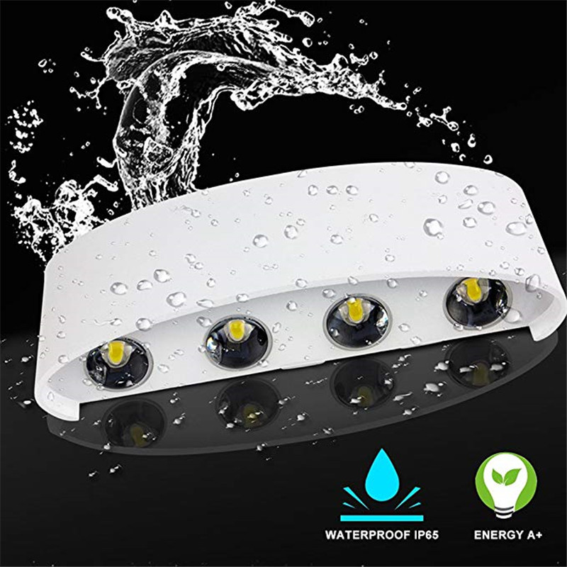 โคมไฟติดผนังอลูมิเนียม LED ในร - Outdoor Lighting Up And Down บทวิจารณ์และราคา