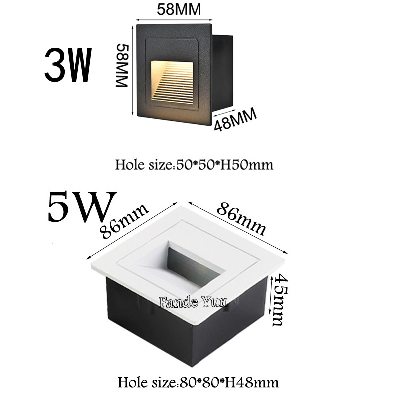 โคมไฟใต้พื้นดิน LED กลางแจ้ง5W - Deck Step Light บทวิจารณ์และราคา